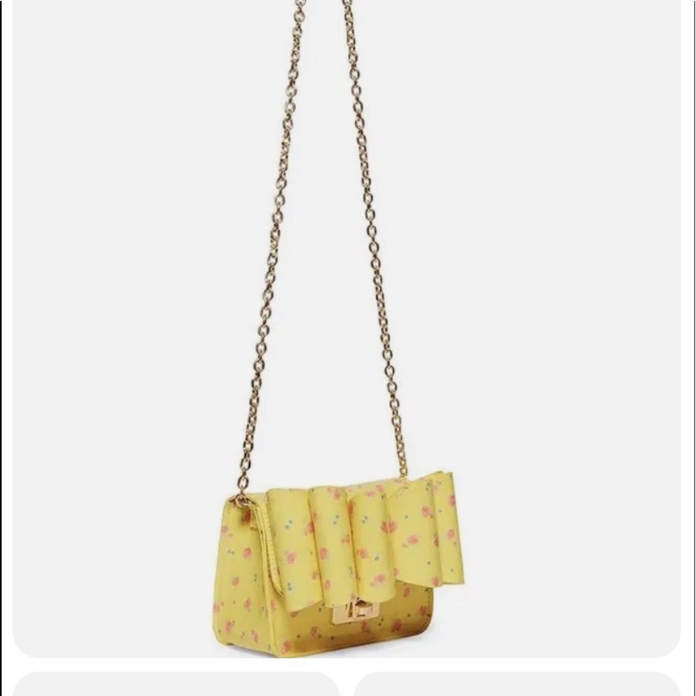 Betsey Johnson bow floral crossbody purse